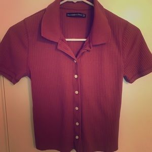Fitted Short Sleeve Button Down